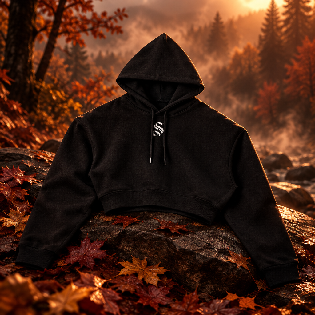Essential Cropped Hoodie