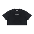 Women's Mineral Wash Cotton Crop T-Shirt