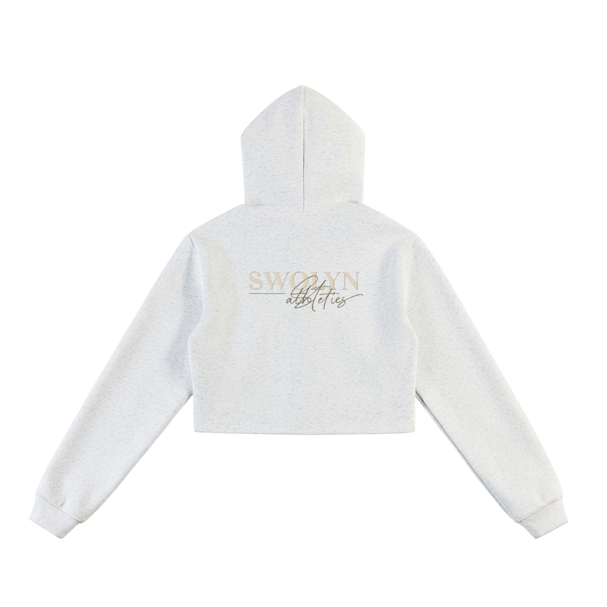 Essential Cropped Zip-Up Hoodie