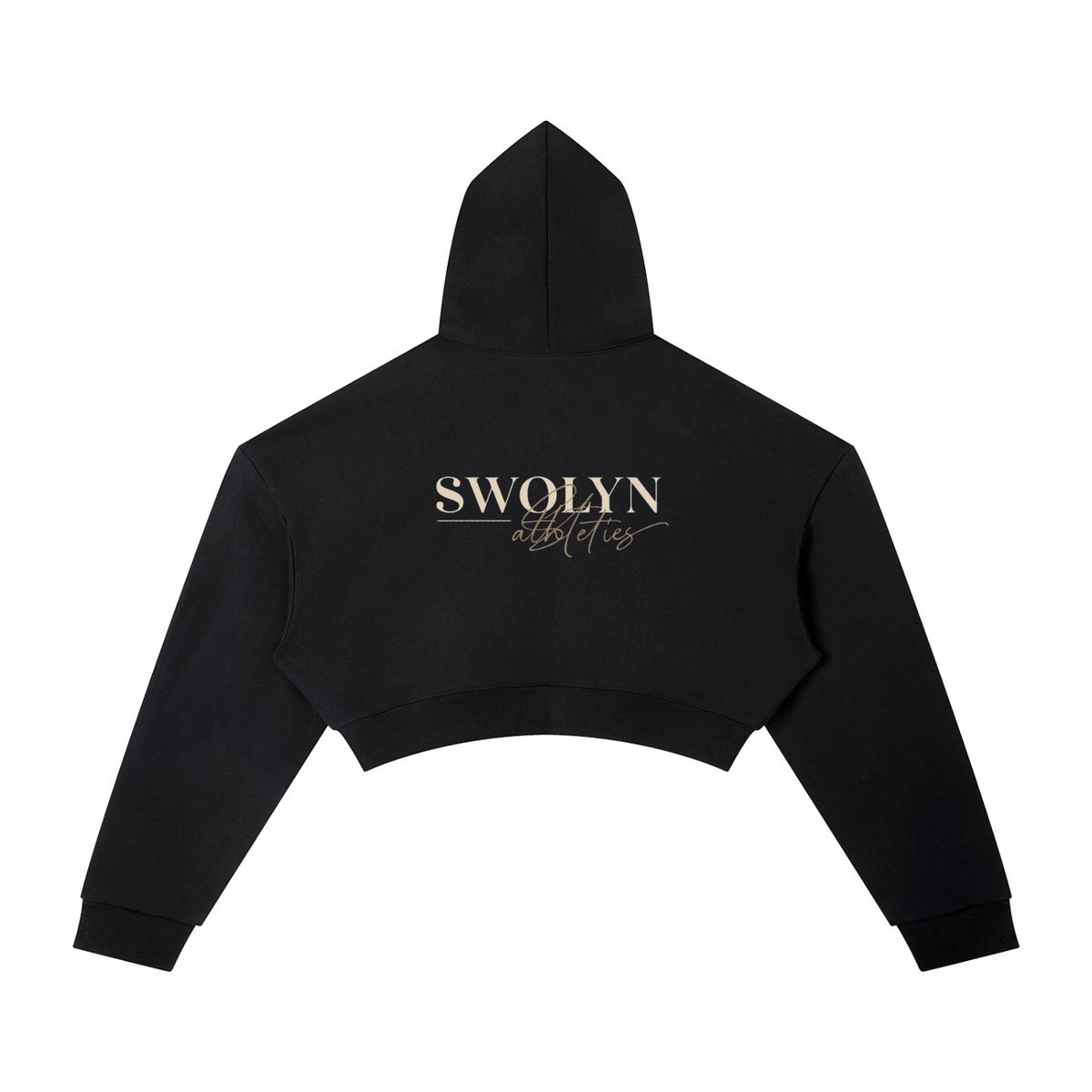 "SWOLYN" Cropped Hoodie