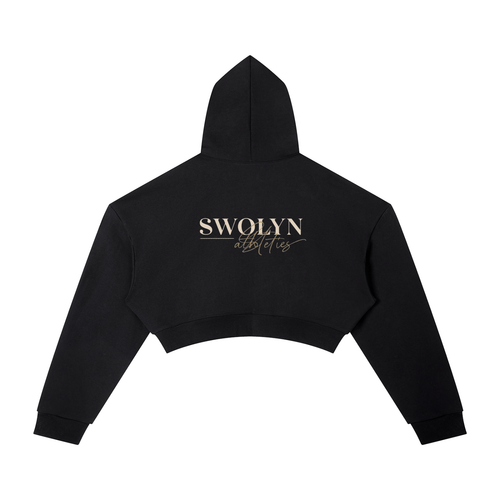 "SWOLYN" Cropped Hoodie