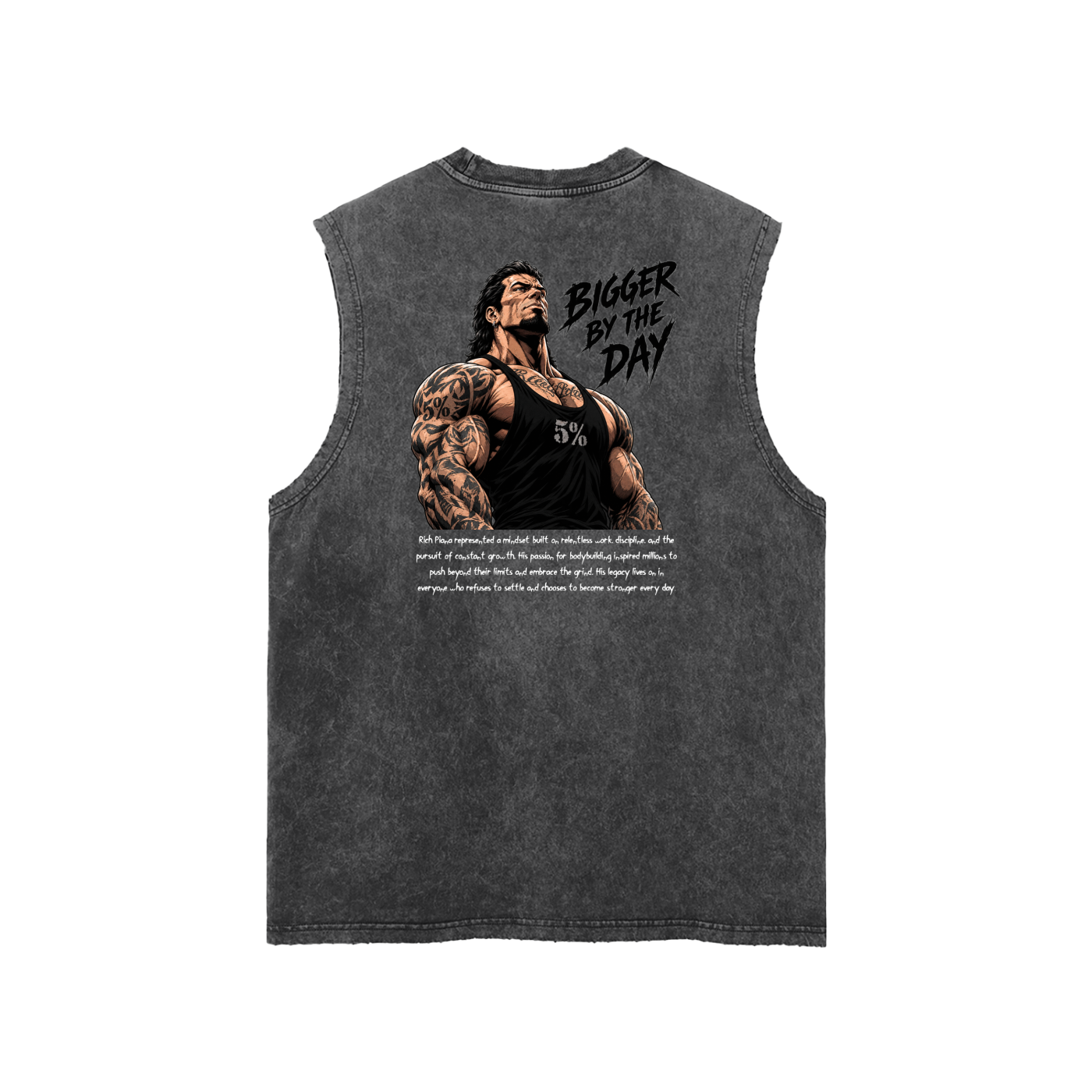 Snow Washed Frayed Hem Tank Top