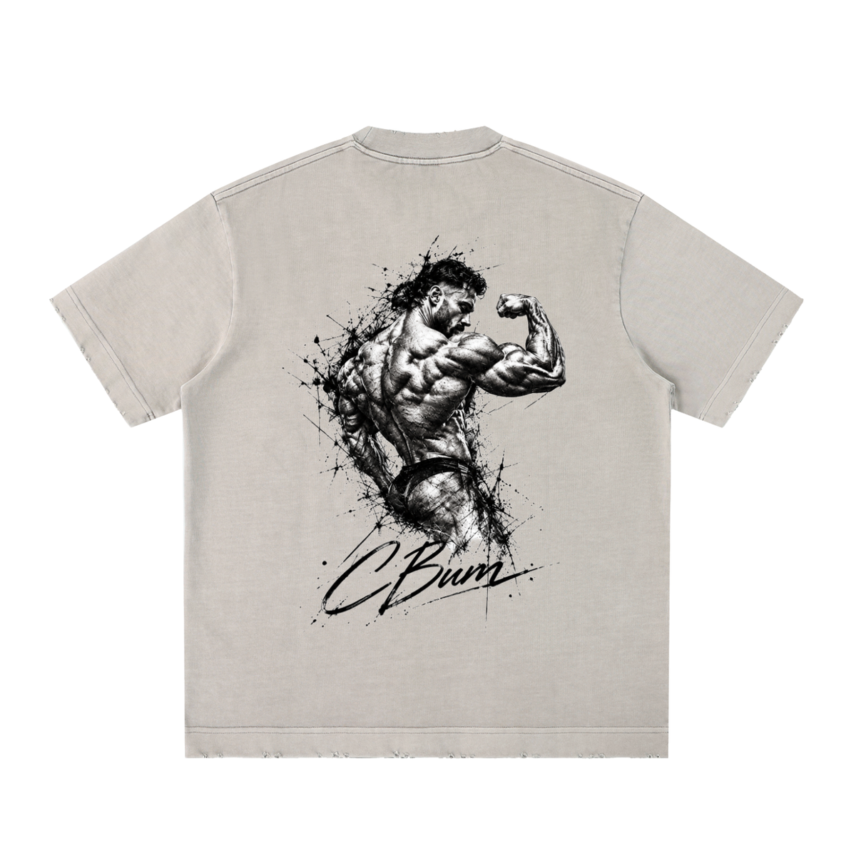 CBUM Heavyweight Vintage Washed Frayed T-Shirt